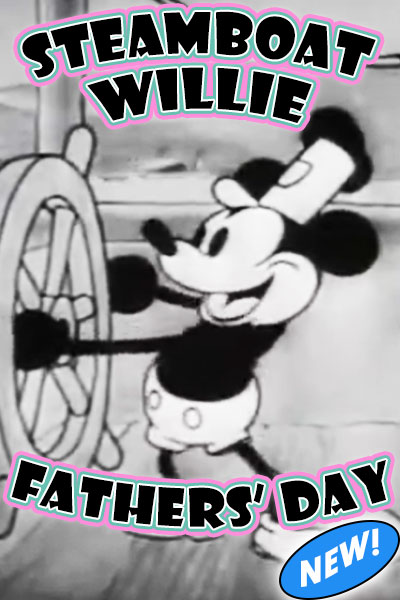 Steamboat Willie Fathers Day eCard